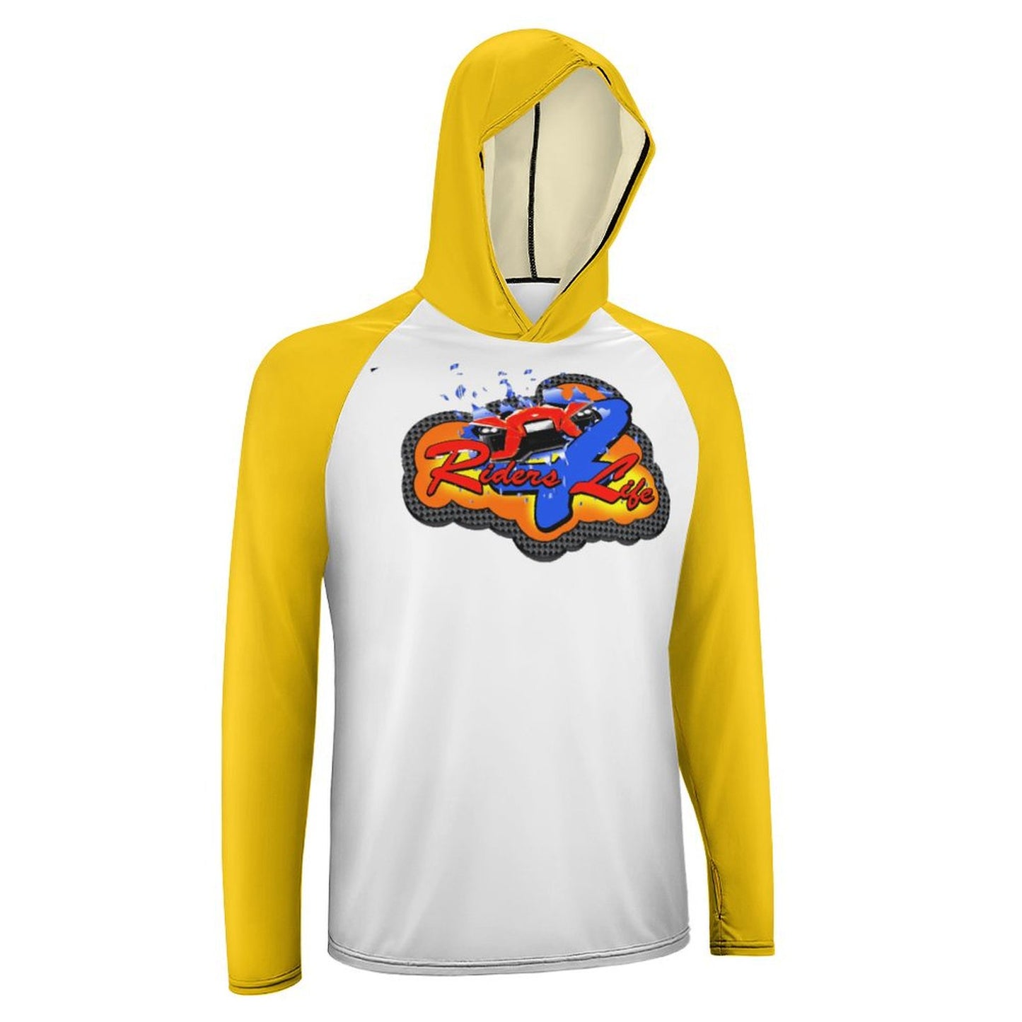 R4L Men's Long Sleeve Sun Protection Hoodie - Yellow