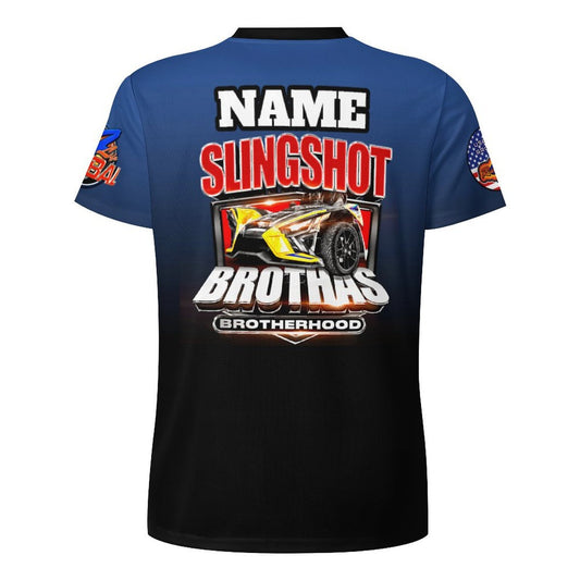 R4L Slingshot Brothas Ice Silk Tee Blu Gradient