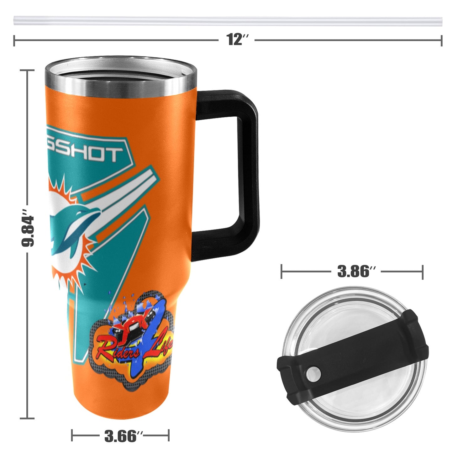 R4L DOLPHINS 40OZ TUMBLER 2025