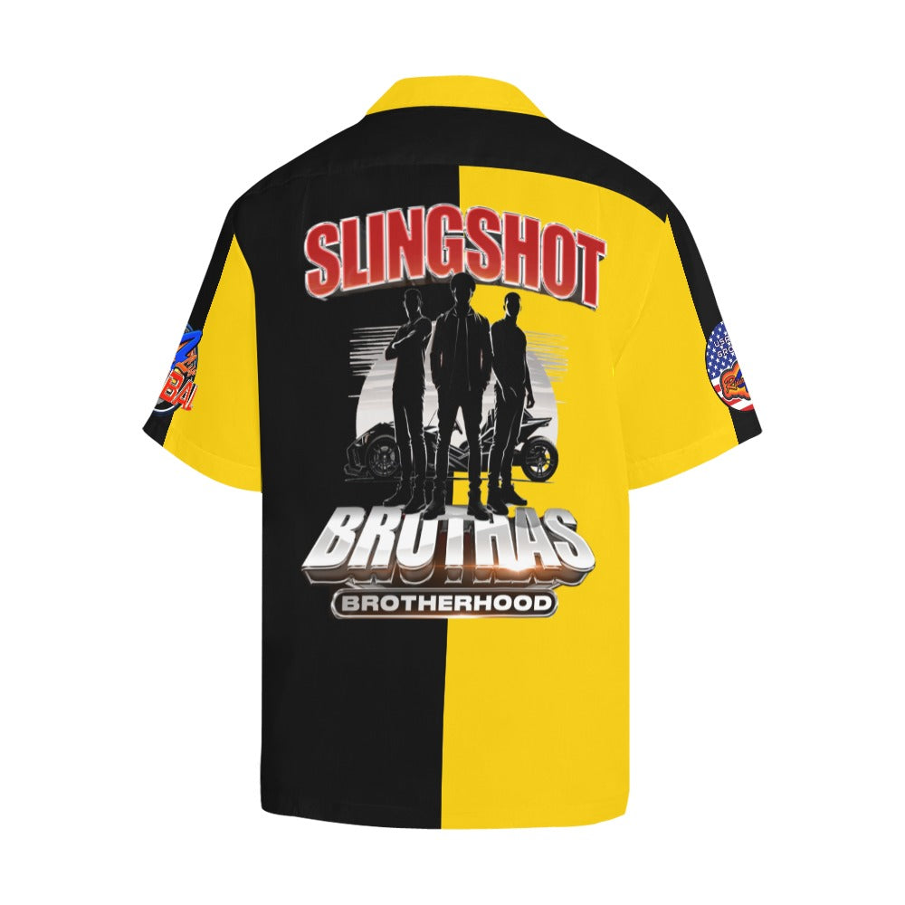 R4L Slingshot Brothas Short Sleeve Button Down - Ylw