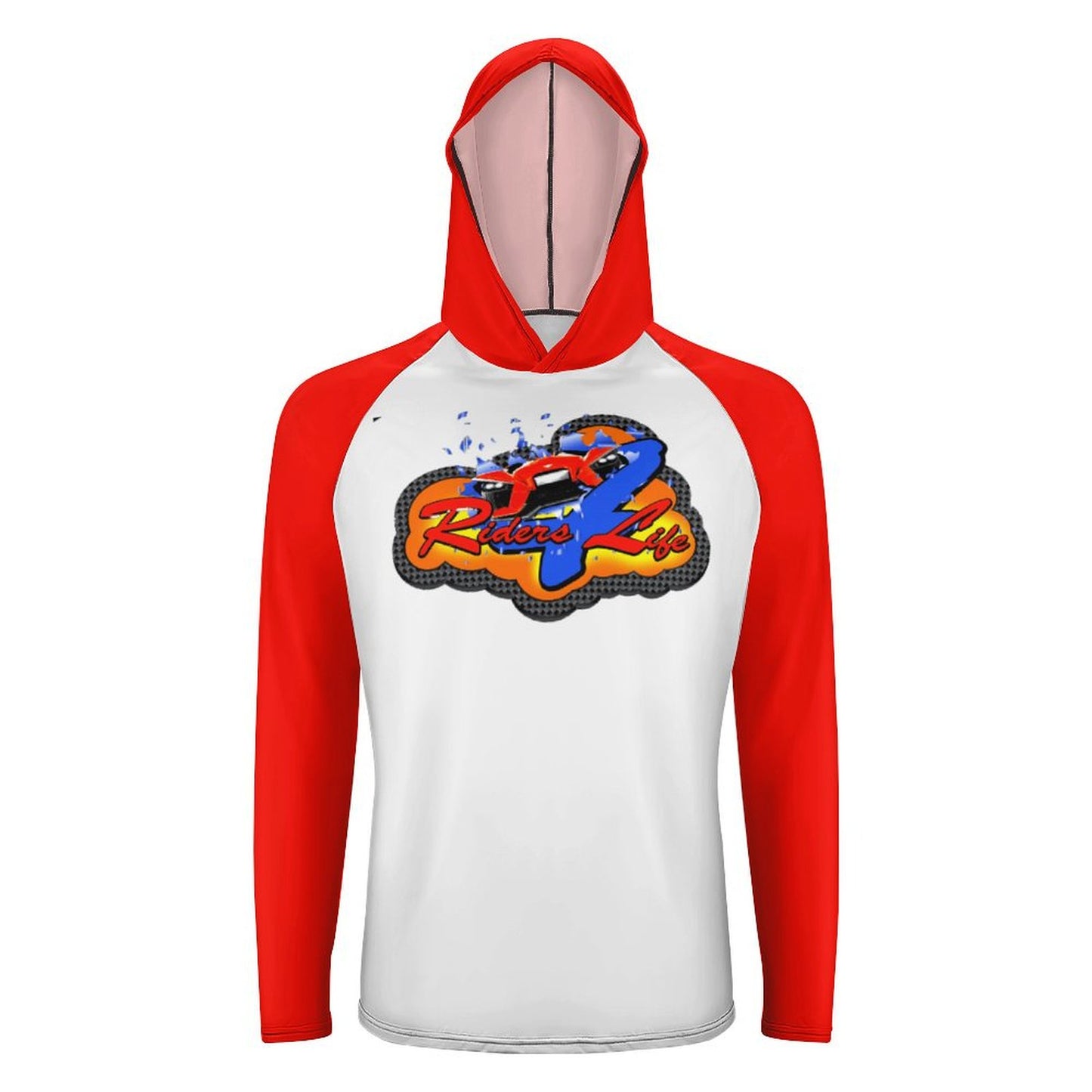 R4L Men's Long Sleeve Sun Protection Hoodie - Red