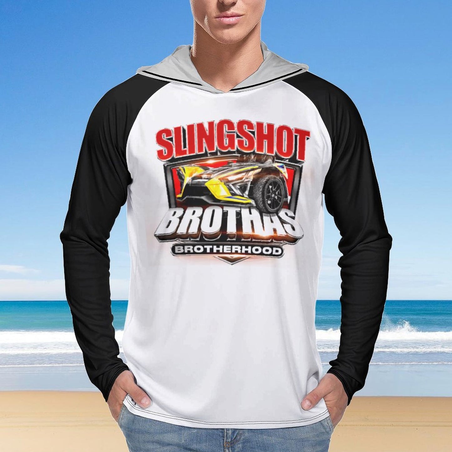 Slingshot Brothas Long Sleeve Sun Protection Hoodie - Blk