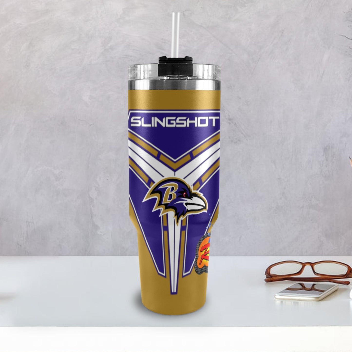 R4L RavensS 40OZ TUMBLER 2025