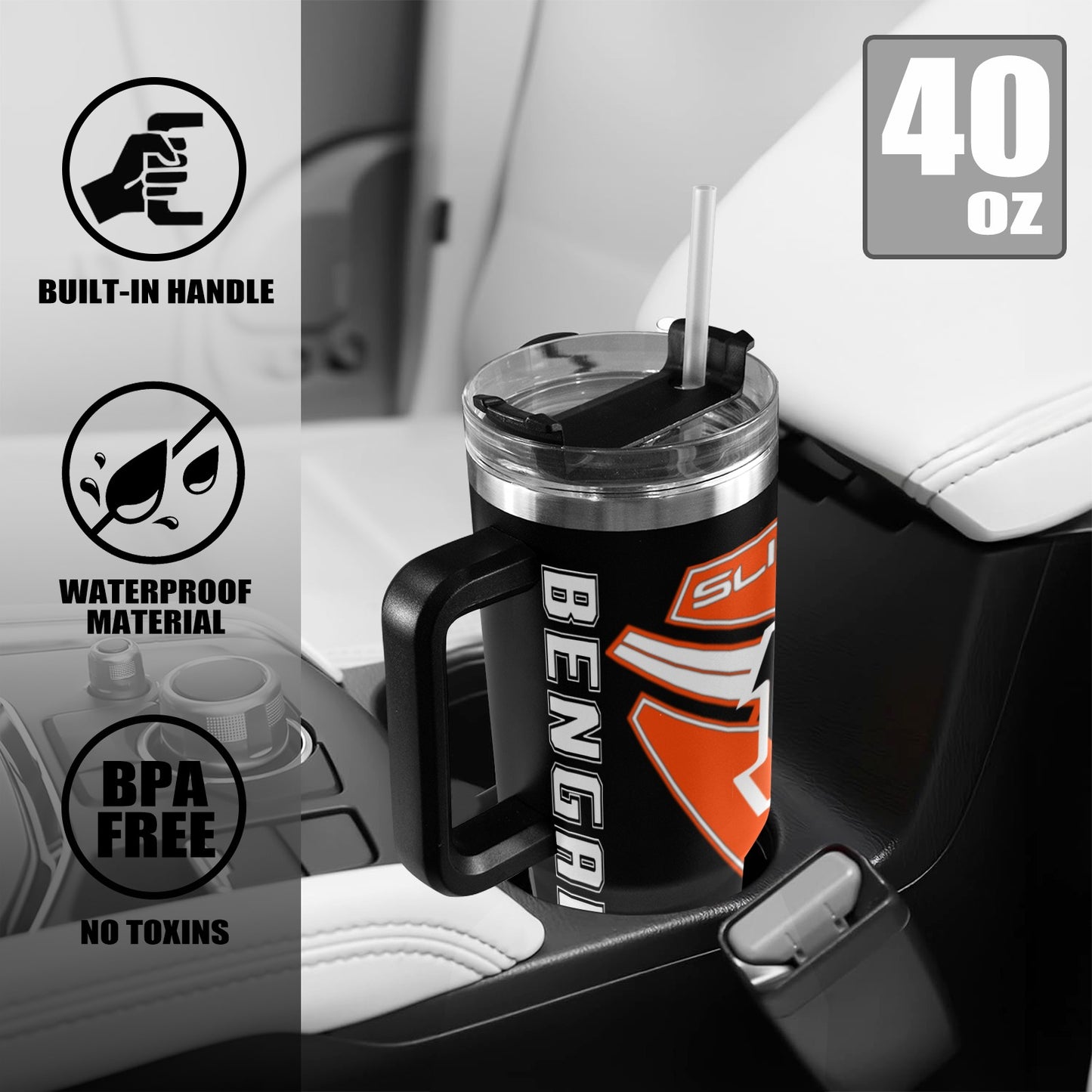 R4L BENGALS 40OZ TUMBLER 2025