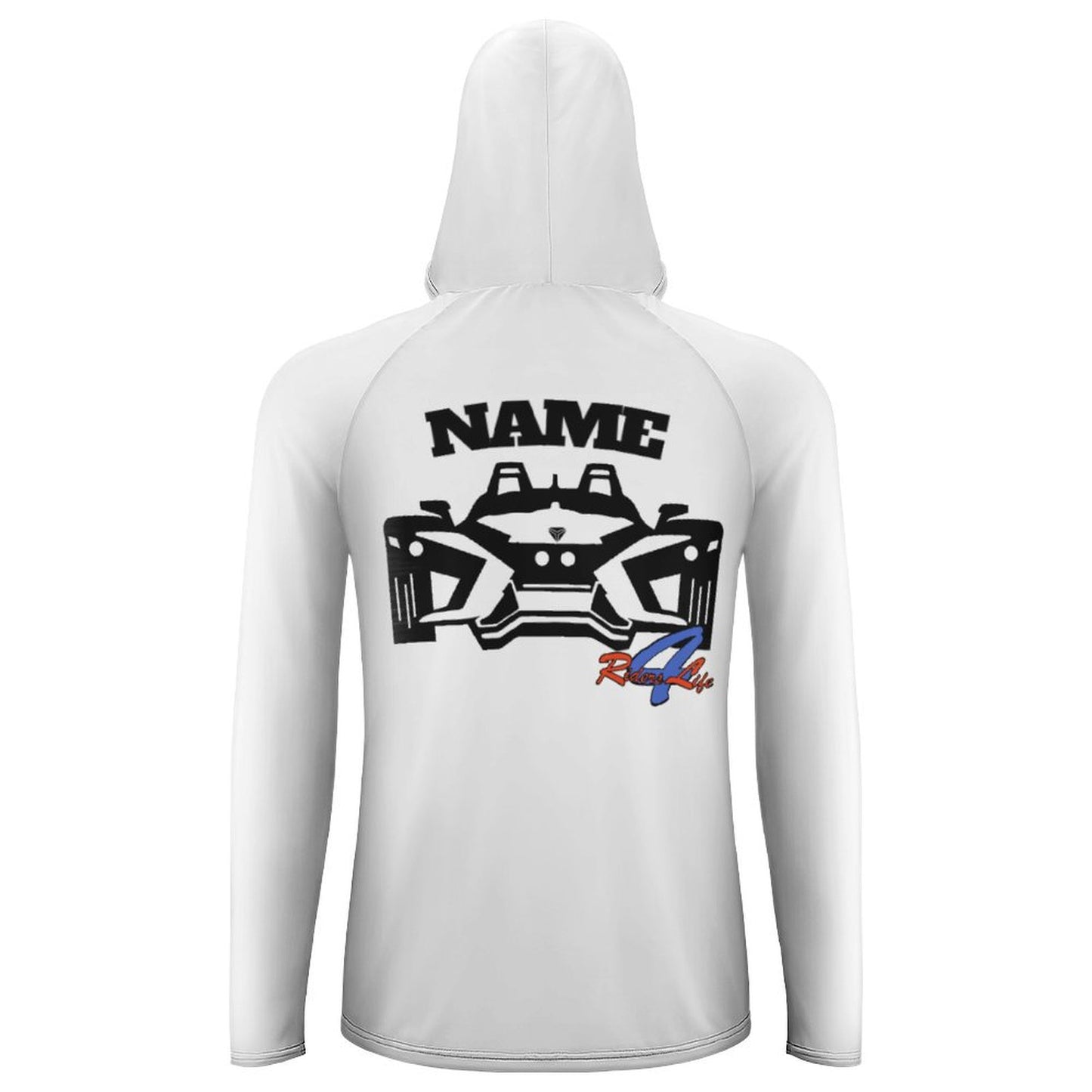 Slinging for Jesus Long Sleeve Sun Protection Hoodie - White