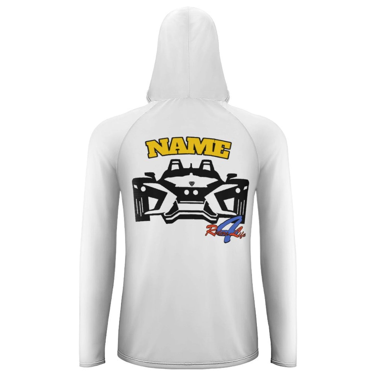 R4L Men's Long Sleeve Sun Protection Hoodie - White