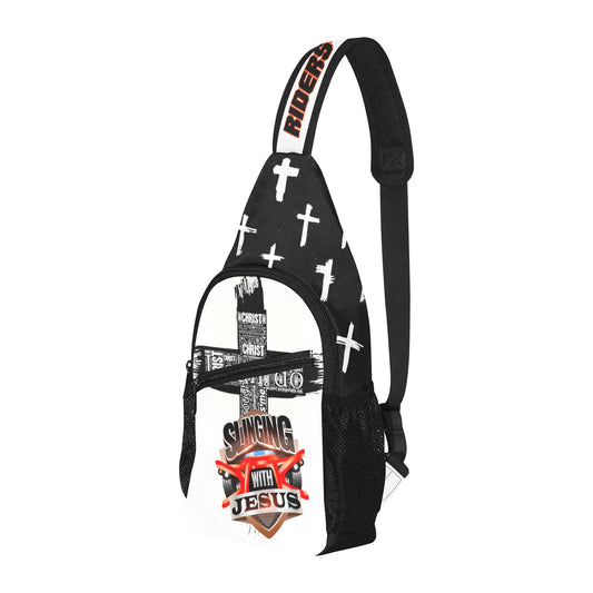 R4L Slinging with Jesus Crossbody Bag White