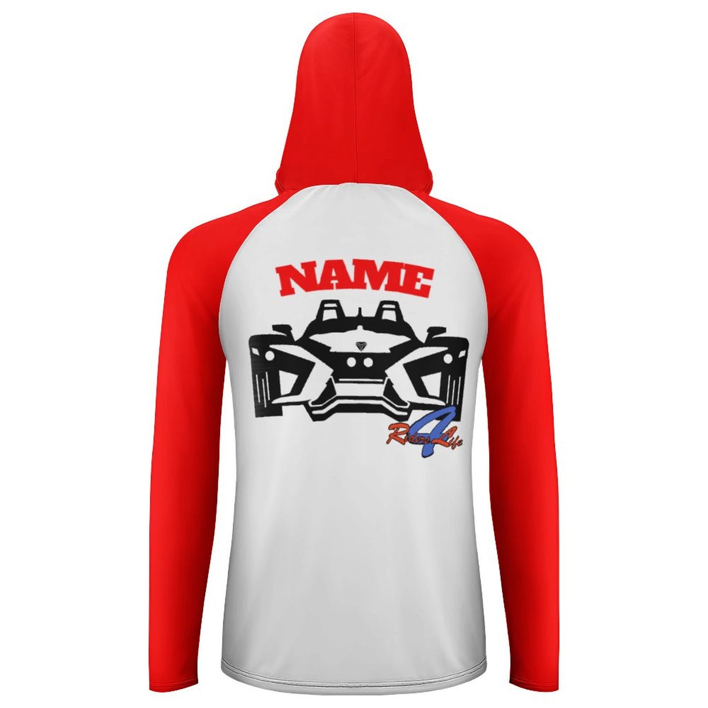 Slinging for Jesus Long Sleeve Sun Protection Hoodie - Red