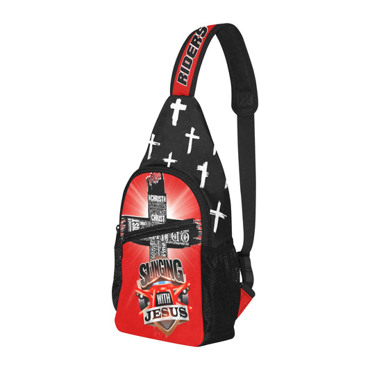 R4L Slinging with Jesus Crossbody Bag Red