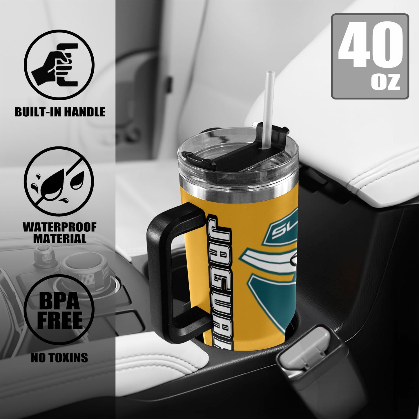 R4L JAGUARS 40OZ TUMBLER 2025