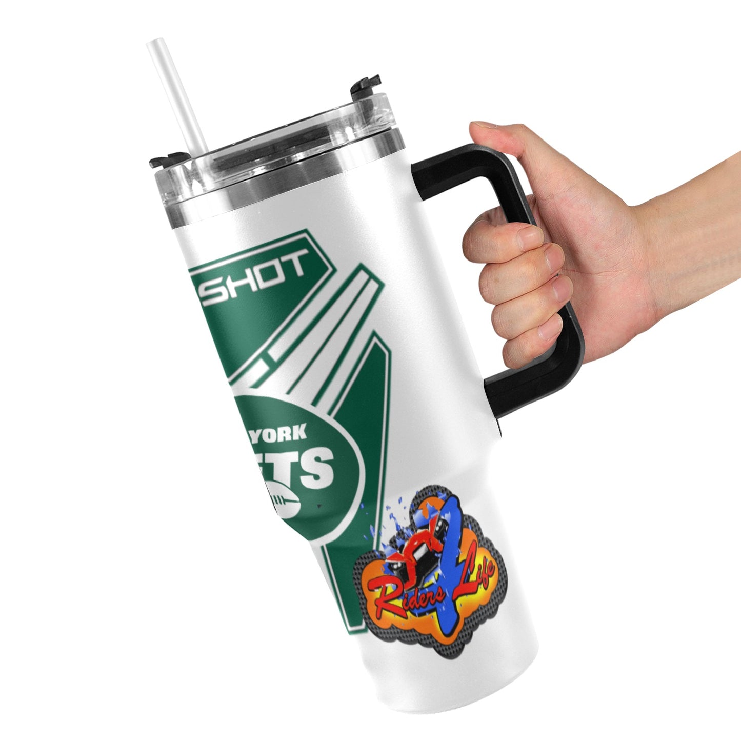 R4L JETS 40OZ TUMBLER 2025