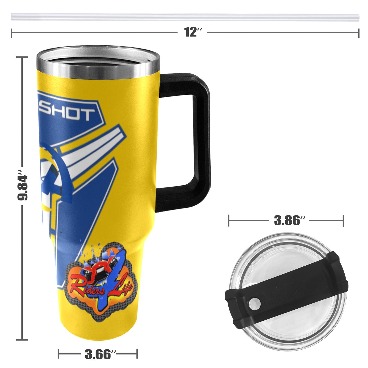 R4L RAMS 40OZ TUMBLER 2025