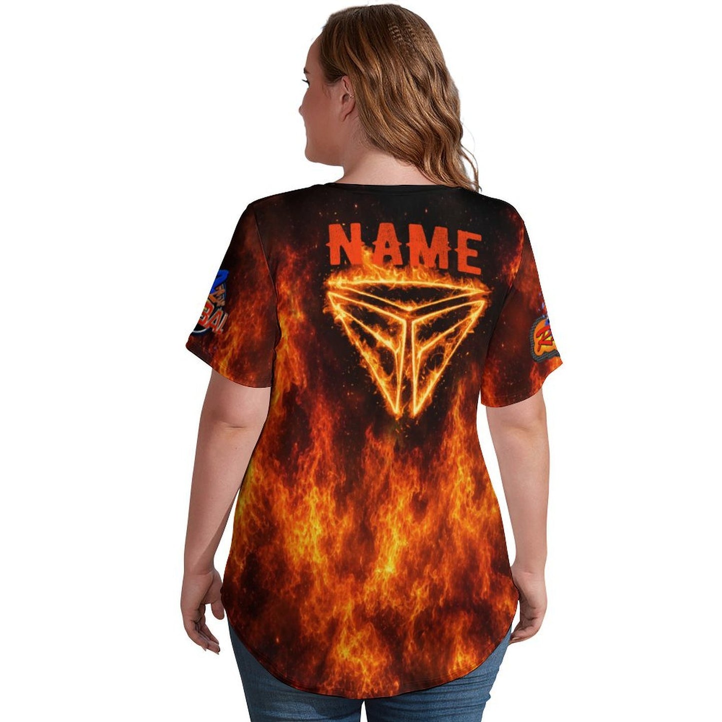 R4L Slingshot Ice Silk Women's Tee Orange Flame