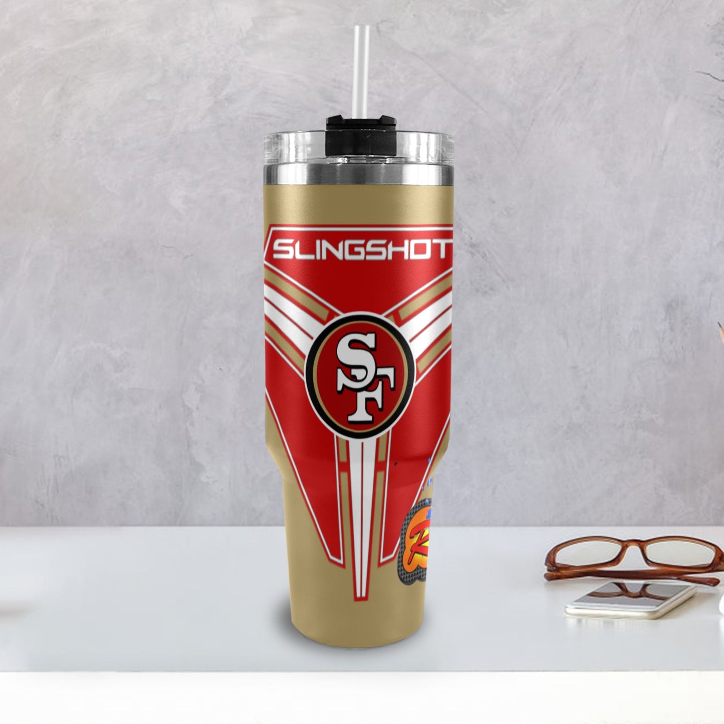 R4L 49ERS 40OZ TUMBLER 2025