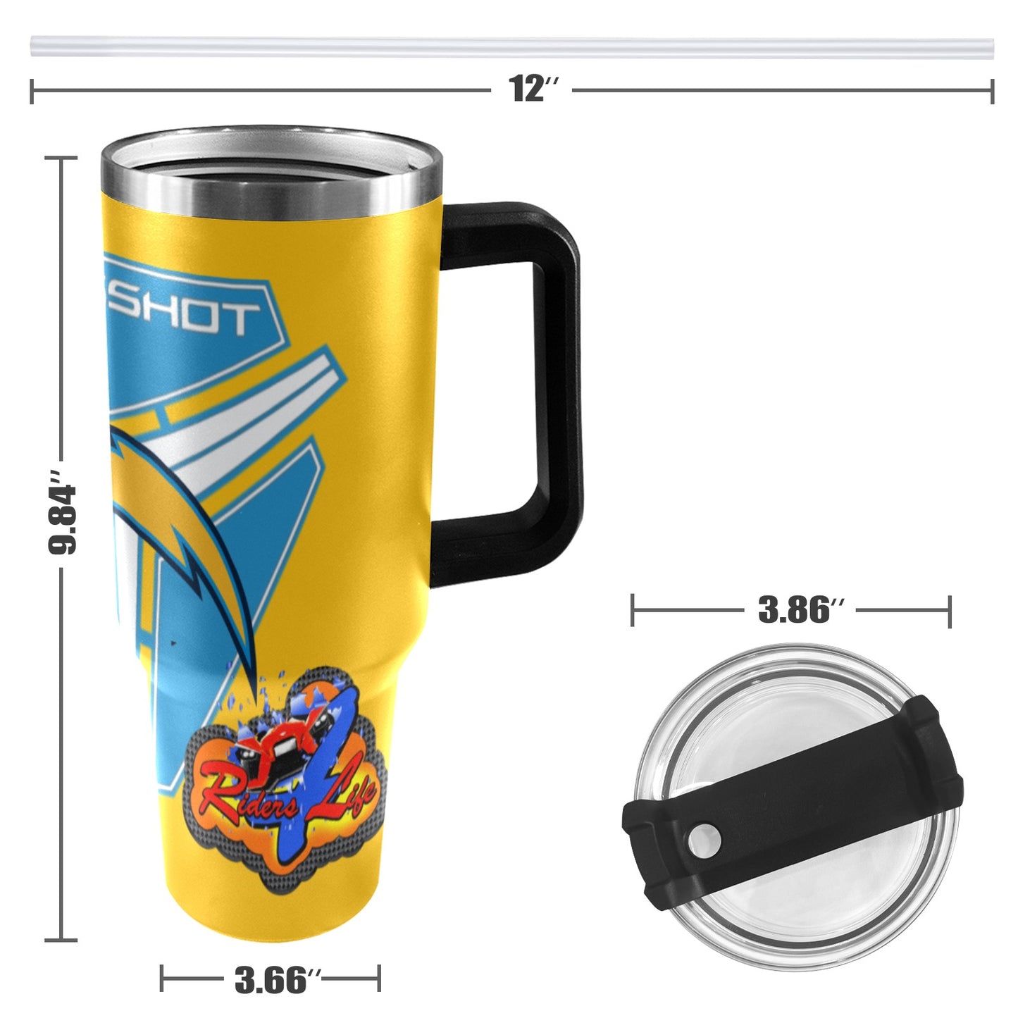 R4L CHARGERS 40OZ TUMBLER 2025
