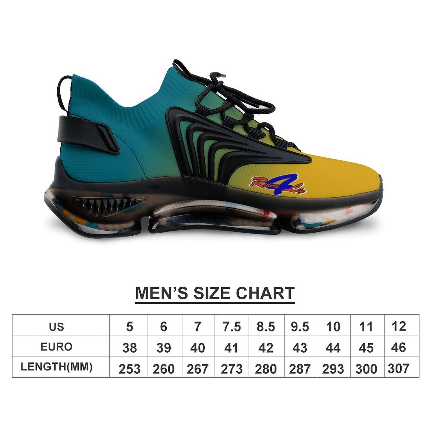 R4L Mesh Sneakers - Yellow/Torquoise