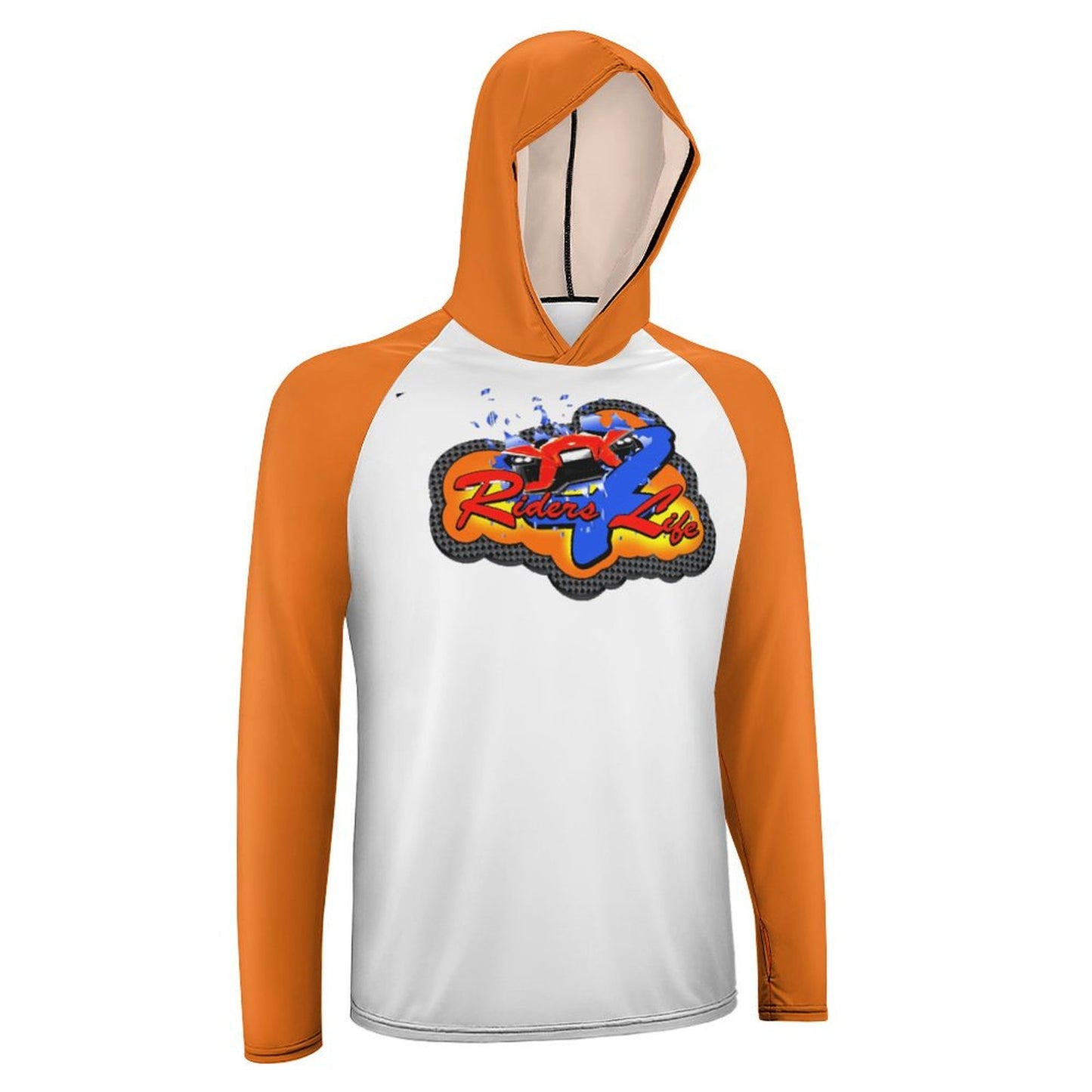 R4L Men's Long Sleeve Sun Protection Hoodie - Orange