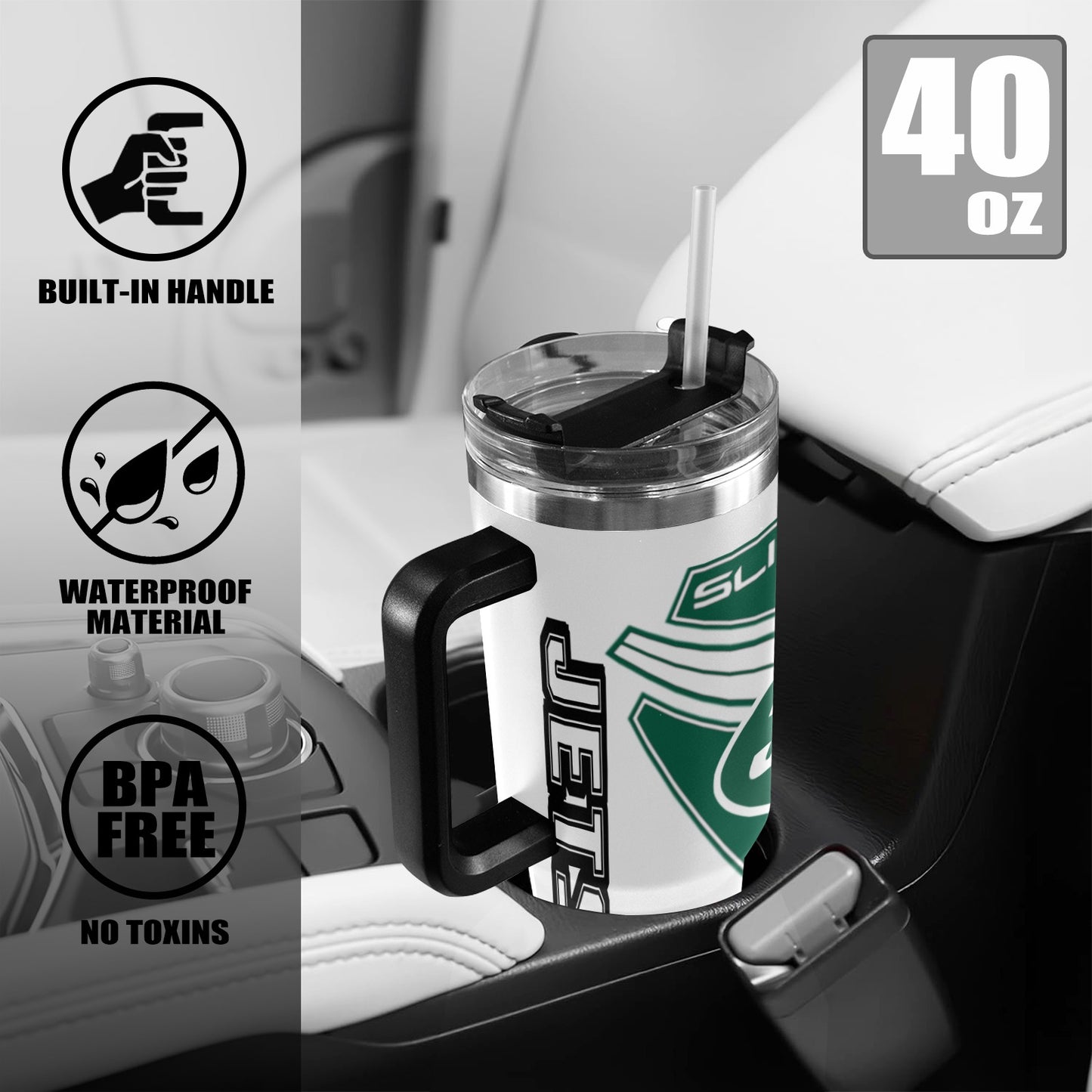 R4L JETS 40OZ TUMBLER 2025