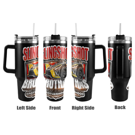 R4L Slingshot Brothas 40oz Stainless Steel Stanley Mug 40oz Tumbler with Black Handle