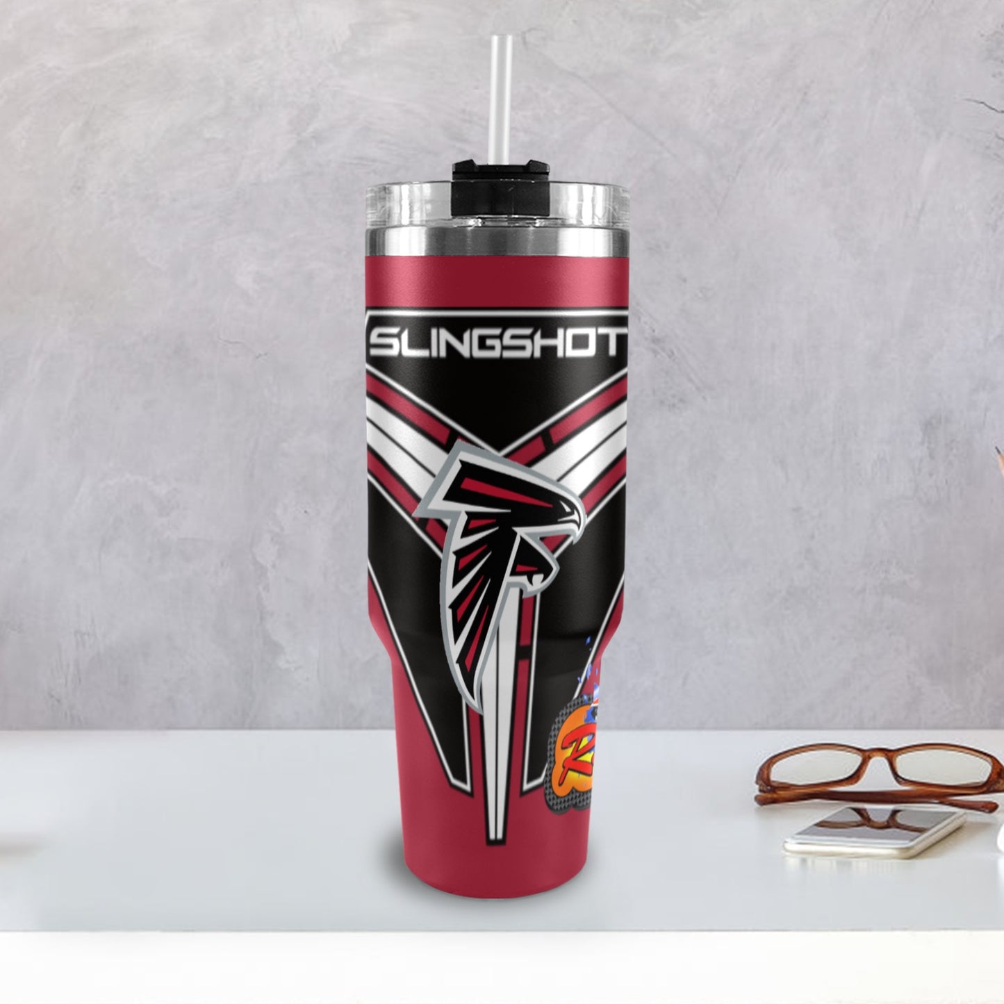 R4L FALCONS 40OZ TUMBLER 2025