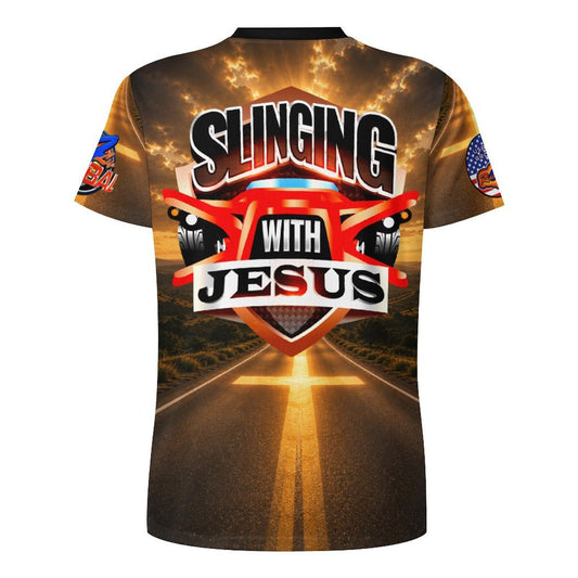 R4L Slinging with Jesus Road Cross Ice Silk Tee