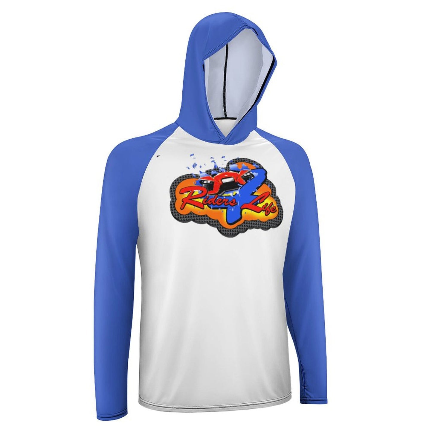 R4L Men's Long Sleeve Sun Protection Hoodie - Blue