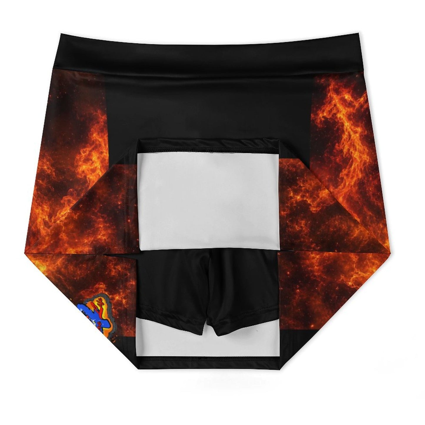 R4L Skort with Pockets Orange Flame