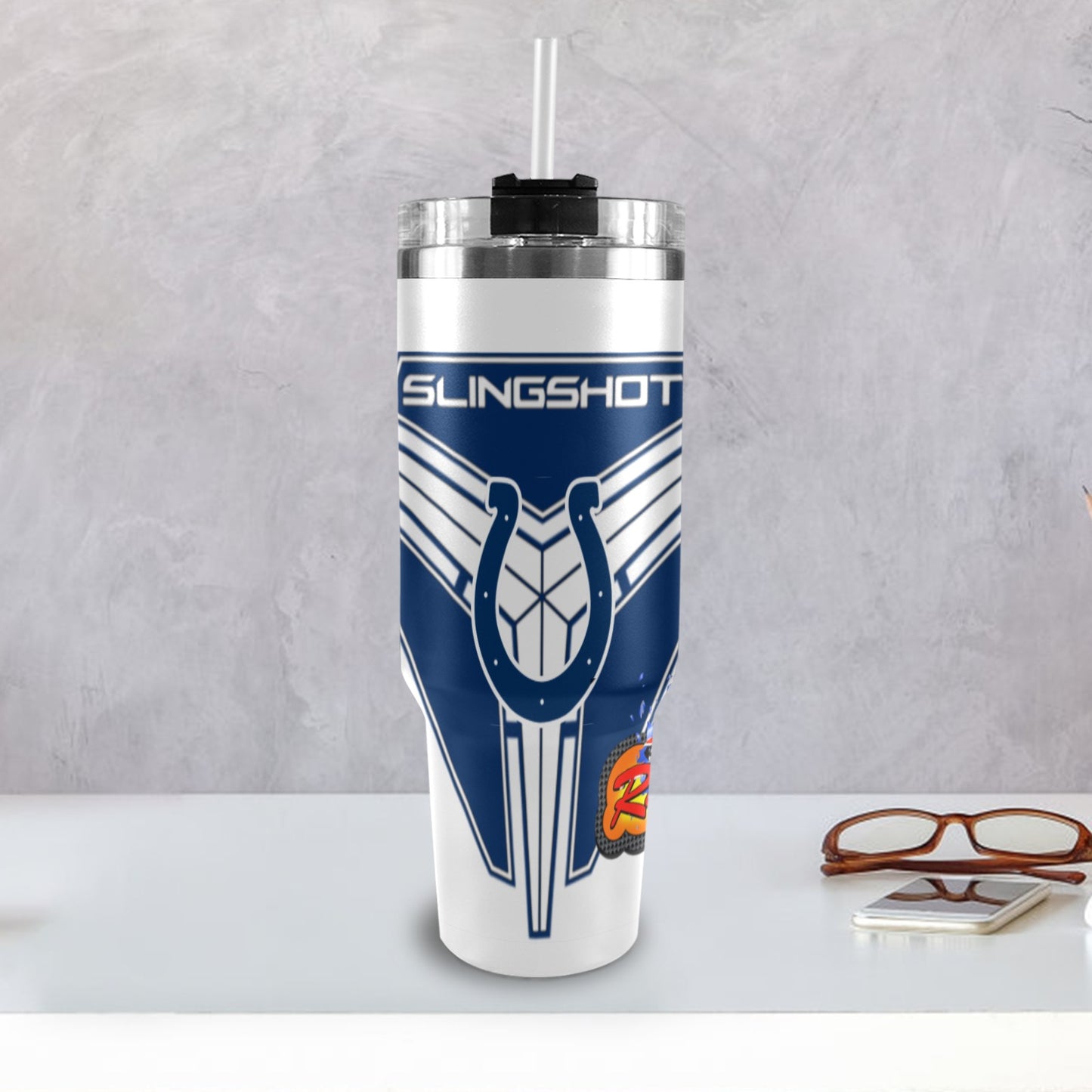 R4L COLTS 40OZ TUMBLER 2025