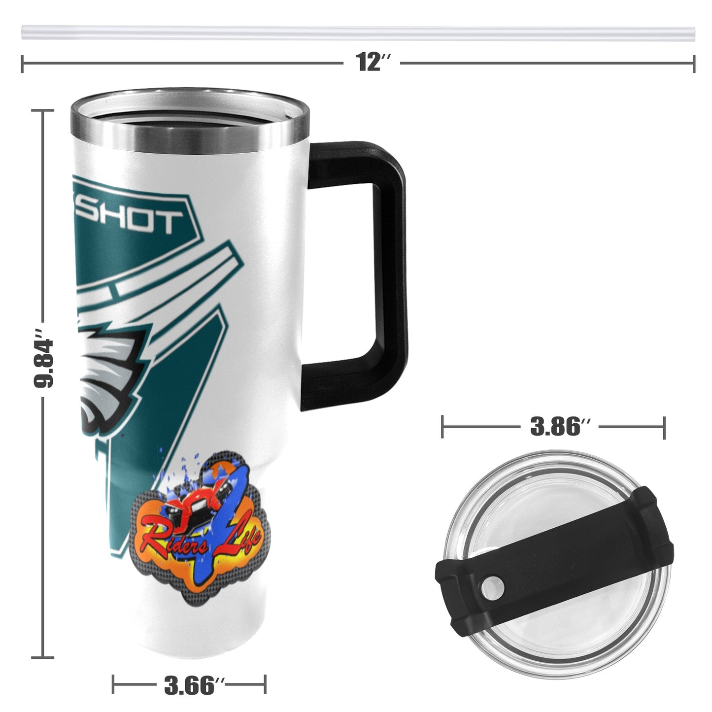 R4L EAGLES 40OZ TUMBLER 2025