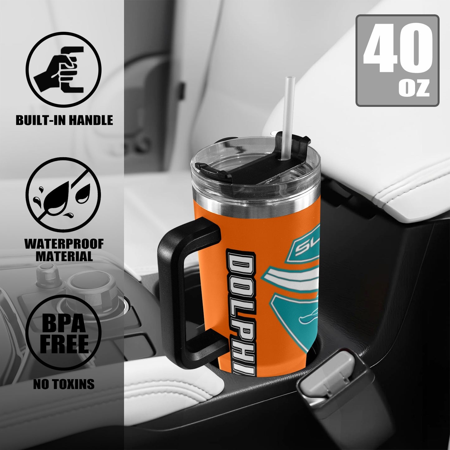 R4L DOLPHINS 40OZ TUMBLER 2025