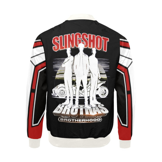 R4L Slingshot Brothas Varsity Style Jacket Blk