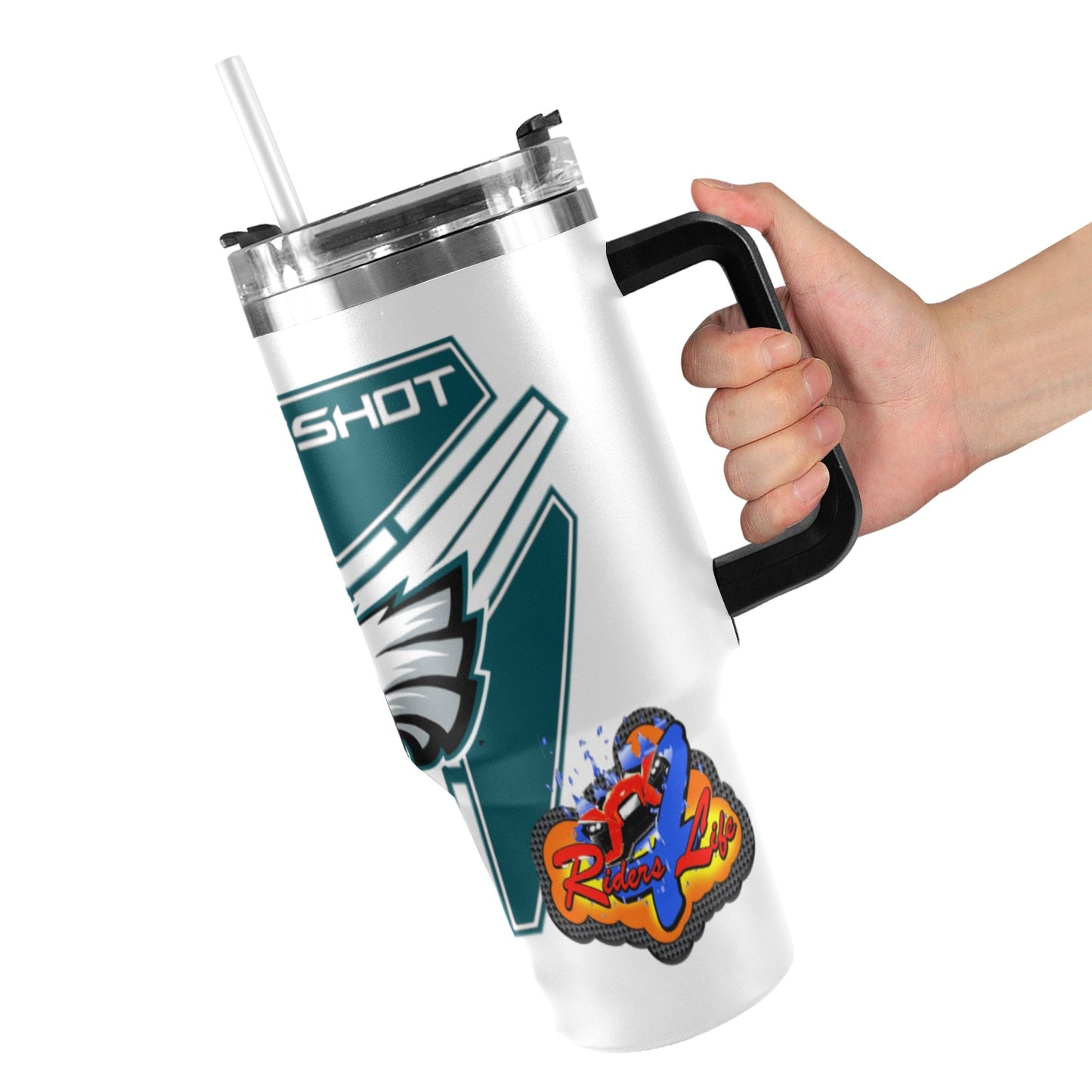 R4L EAGLES 40OZ TUMBLER 2025
