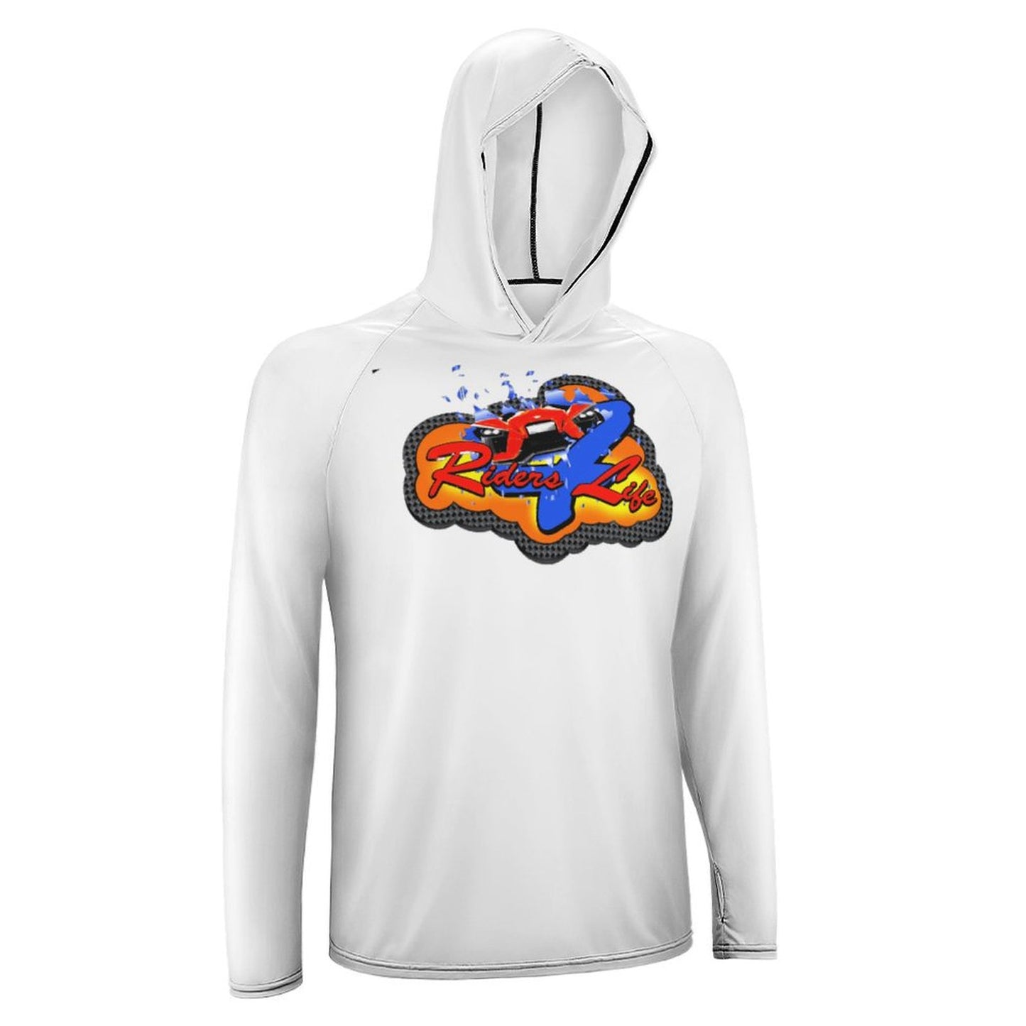 R4L Men's Long Sleeve Sun Protection Hoodie - White
