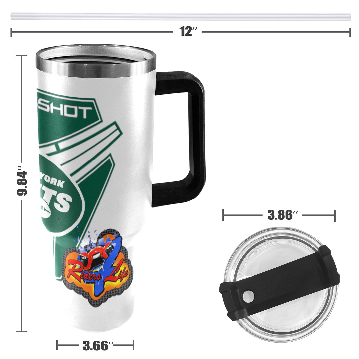 R4L JETS 40OZ TUMBLER 2025