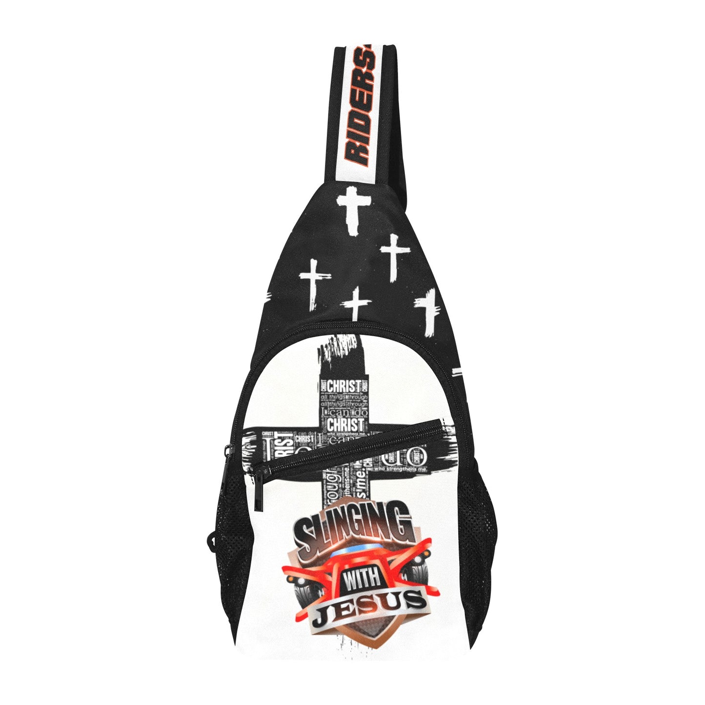 R4L Slinging with Jesus Crossbody Bag White