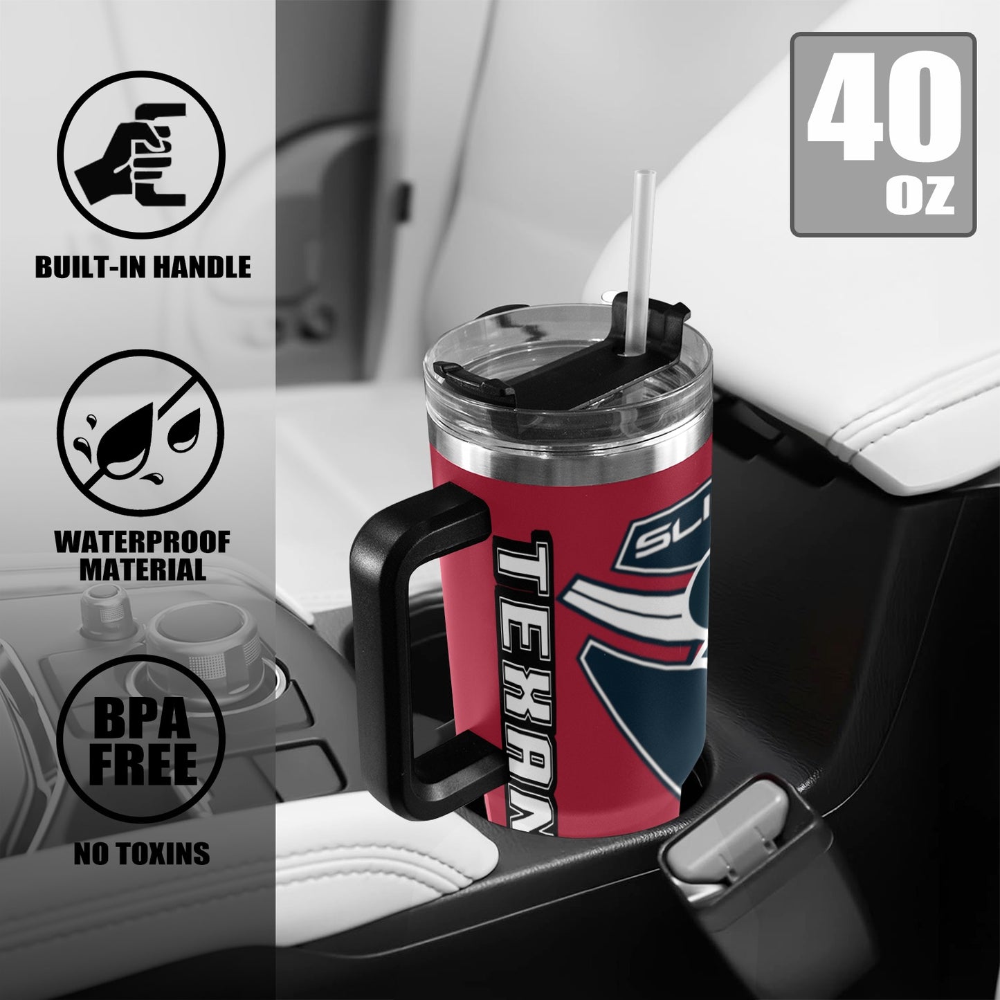 R4L TEXANS 40OZ TUMBLER 2025