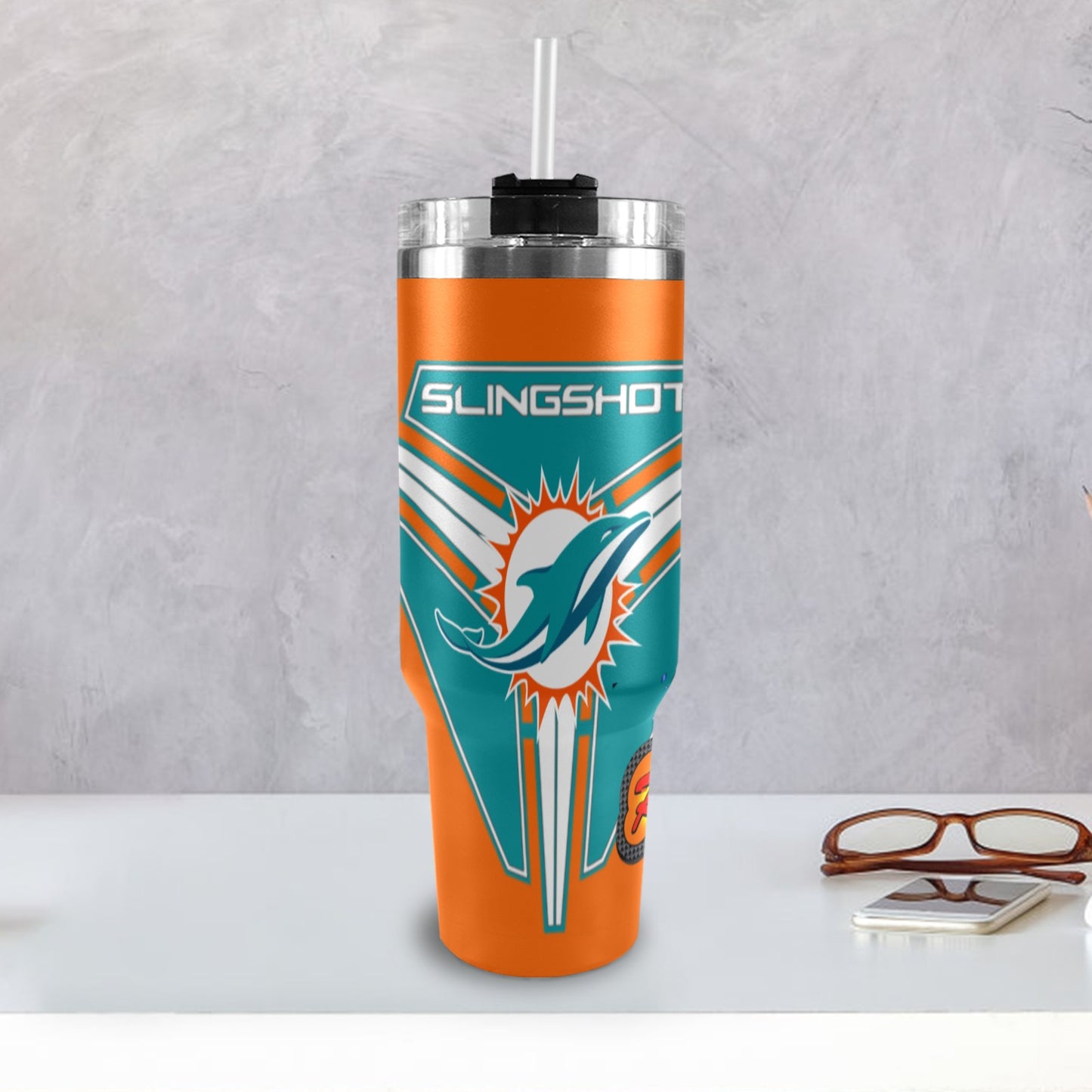 R4L DOLPHINS 40OZ TUMBLER 2025