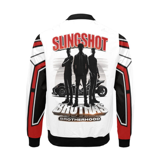 R4L Slingshot Brothas Varsity Style Jacket Wht