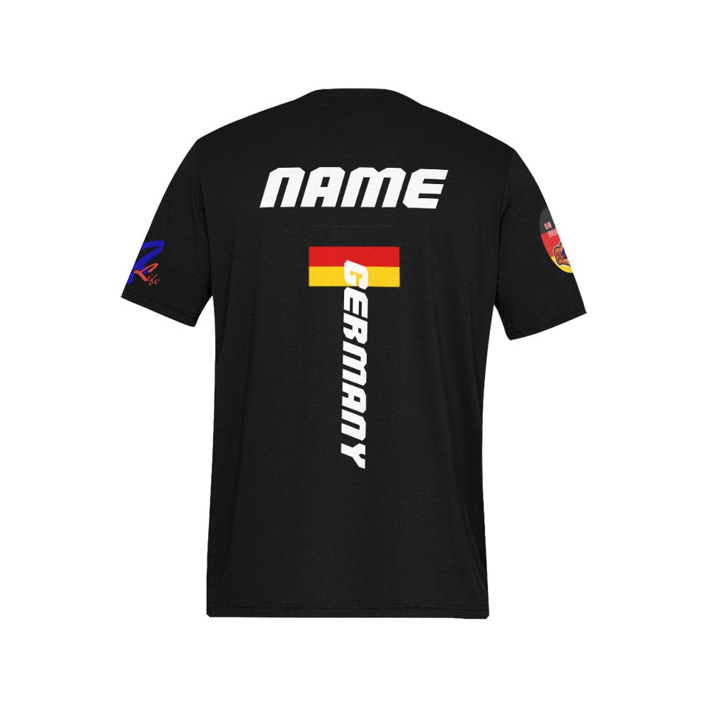 R4L Customizable Germany Tee - Black SS - Add Your Name - 9 Colors