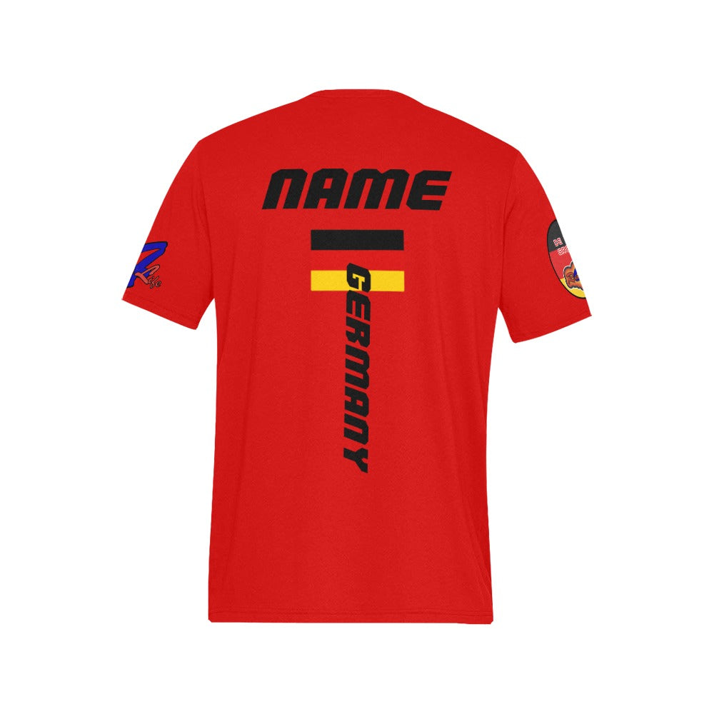 R4L Customizable Germany Tee - Black SS - Add Your Name - 9 Colors