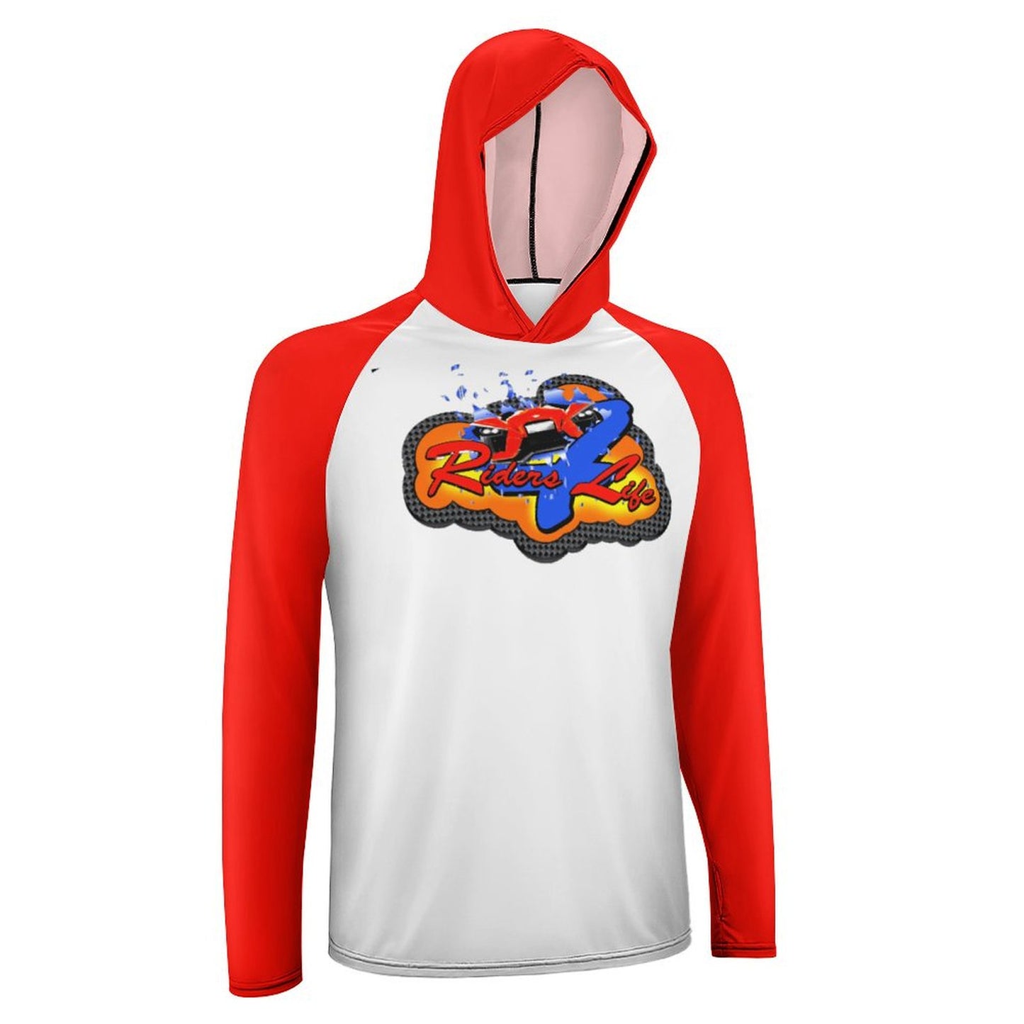 R4L Men's Long Sleeve Sun Protection Hoodie - Red