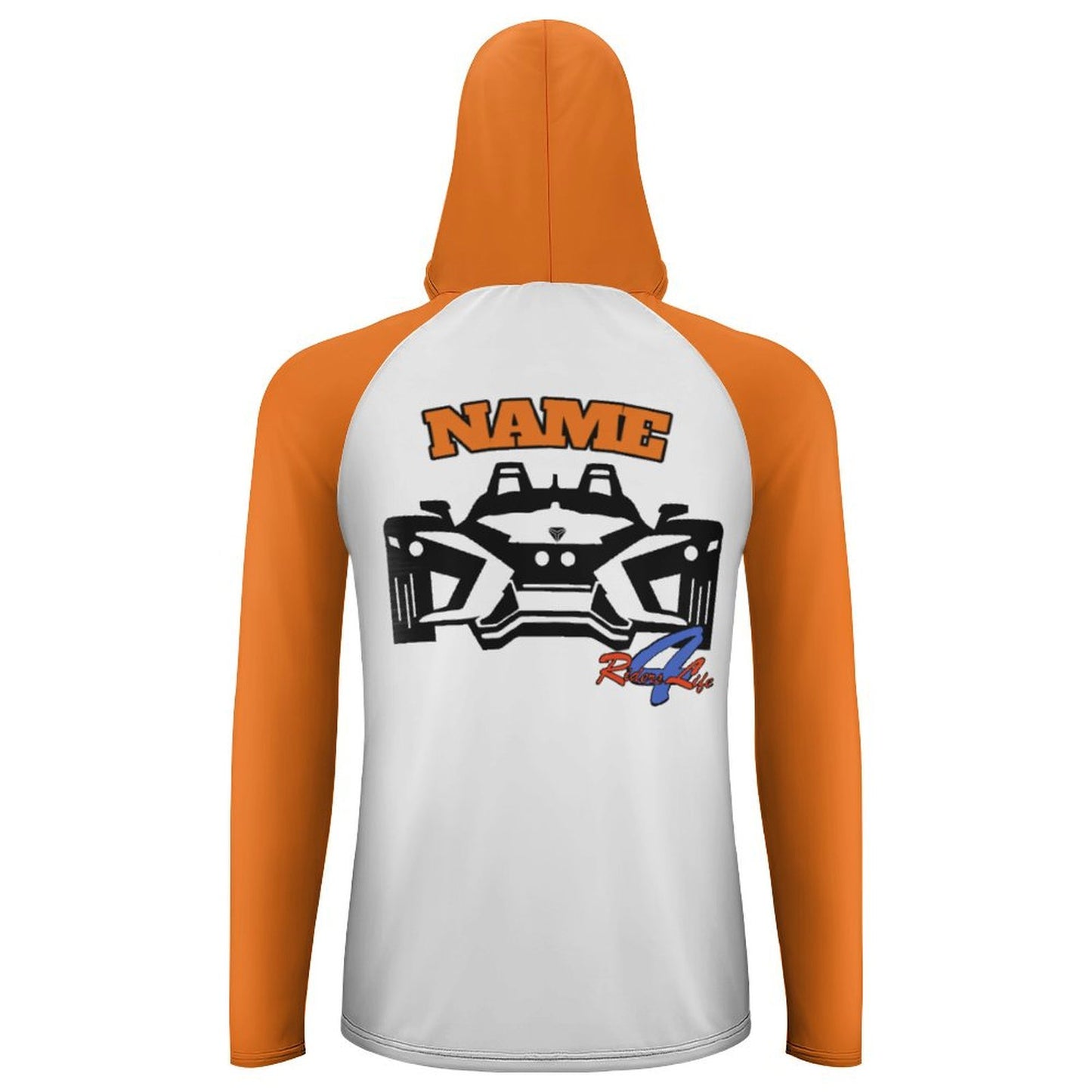 R4L Men's Long Sleeve Sun Protection Hoodie - Orange