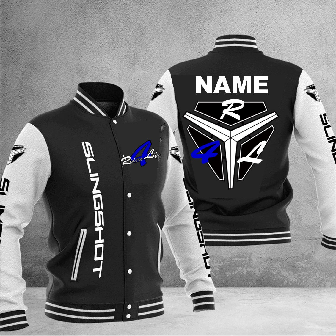 R4L Heavyweight Fleece Embroidered Varsity Jacket - 6 Colors - Add your name.