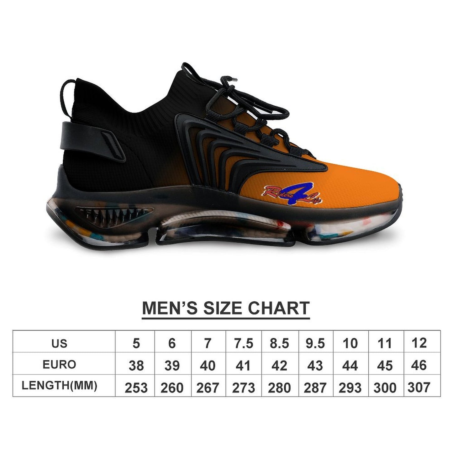 R4L Mesh Sneakers - Org/Blk