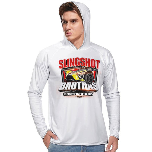 Slingshot Brothas Long Sleeve Sun Protection Hoodie - White