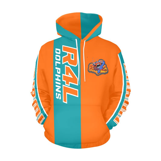 R4L Dolphins Heavyweight Dry Fit Hoodie