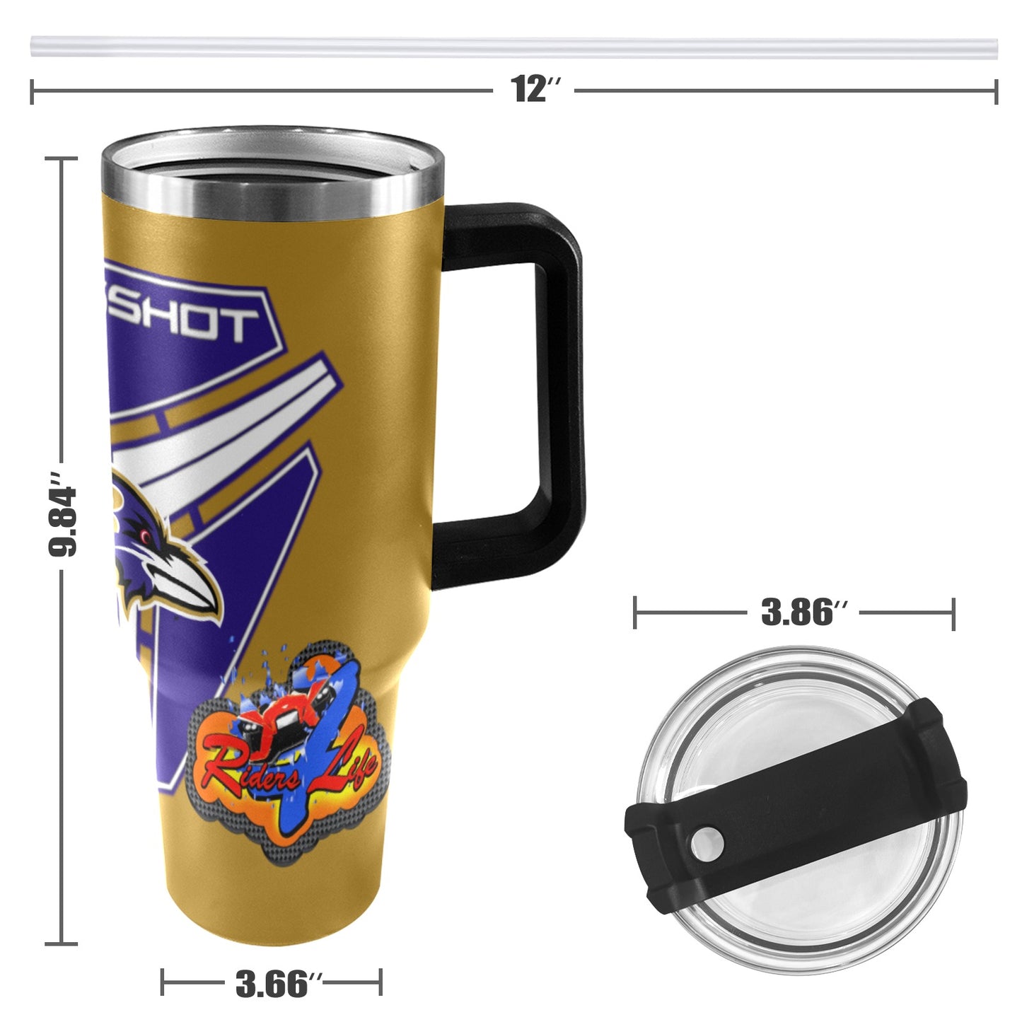 R4L RavensS 40OZ TUMBLER 2025