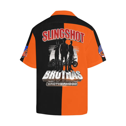 R4L Slingshot Brothas Short Sleeve Button Down - Org