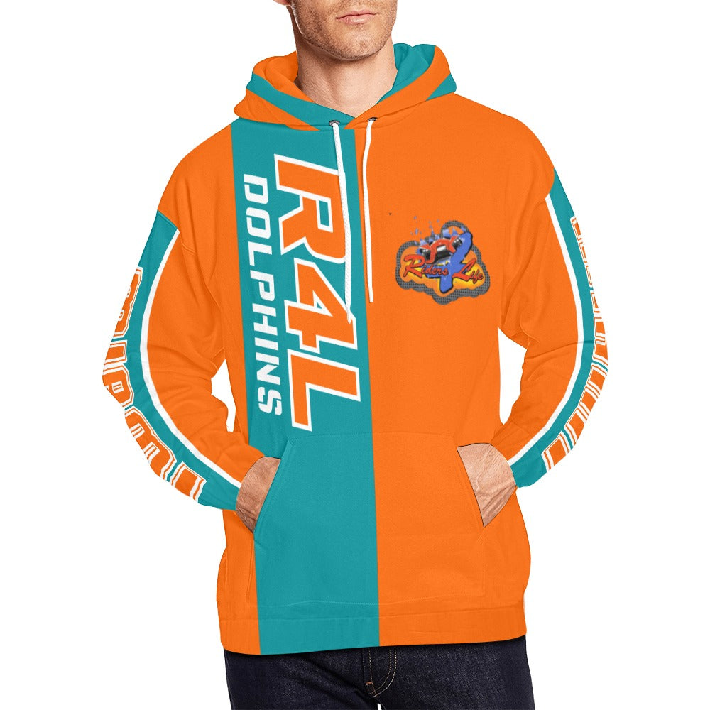 R4L Dolphins Heavyweight Dry Fit Hoodie