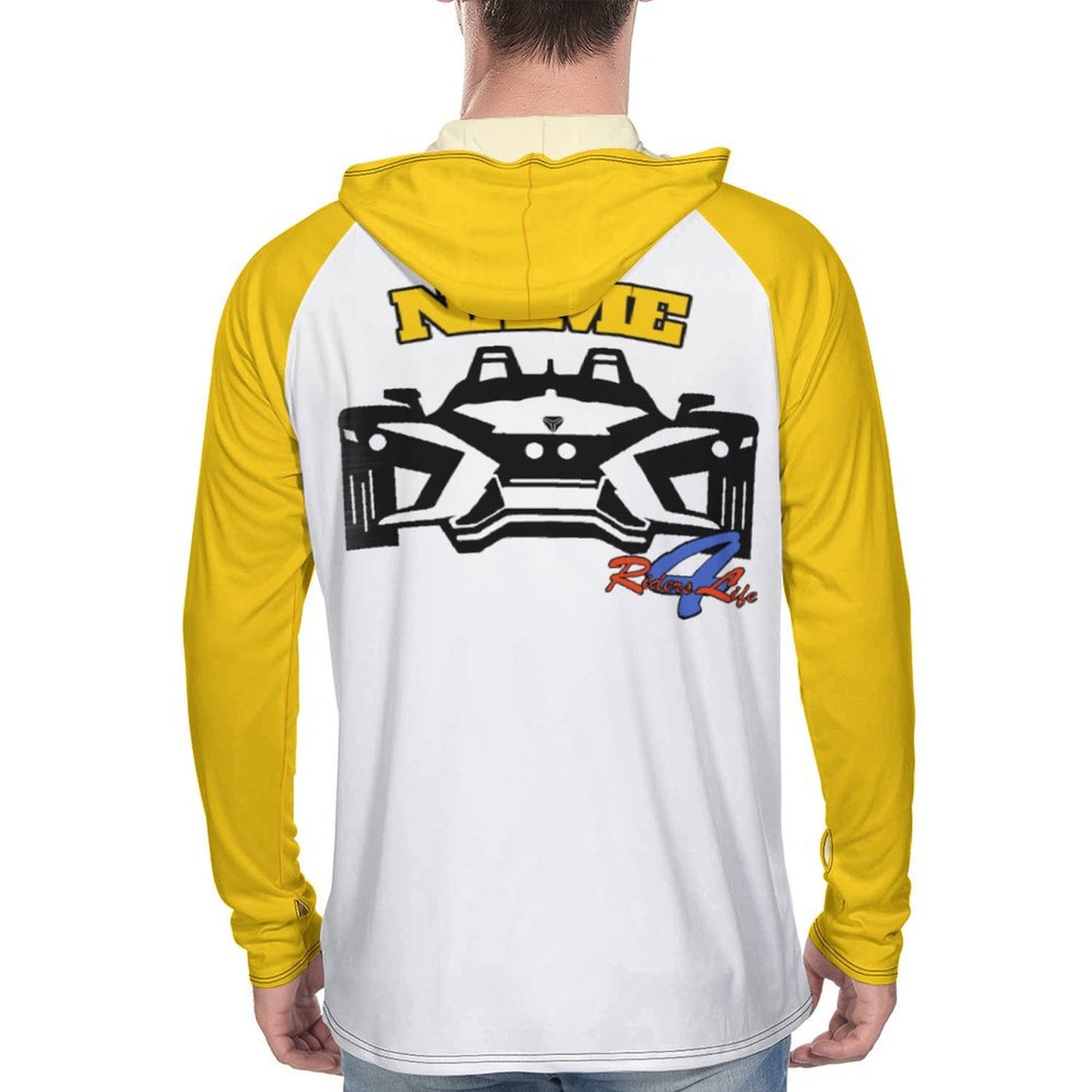R4L Men's Long Sleeve Sun Protection Hoodie - Yellow